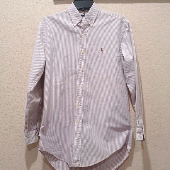 Ralph Lauren YARMOUTH Long Sleeve Button Down Striped Shirt Men's XL /eaa454286